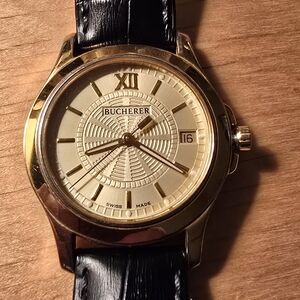 Bucherer Gold and Black Watch
